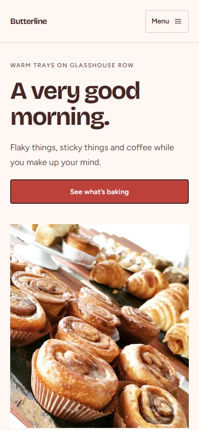 Butterline phone layout