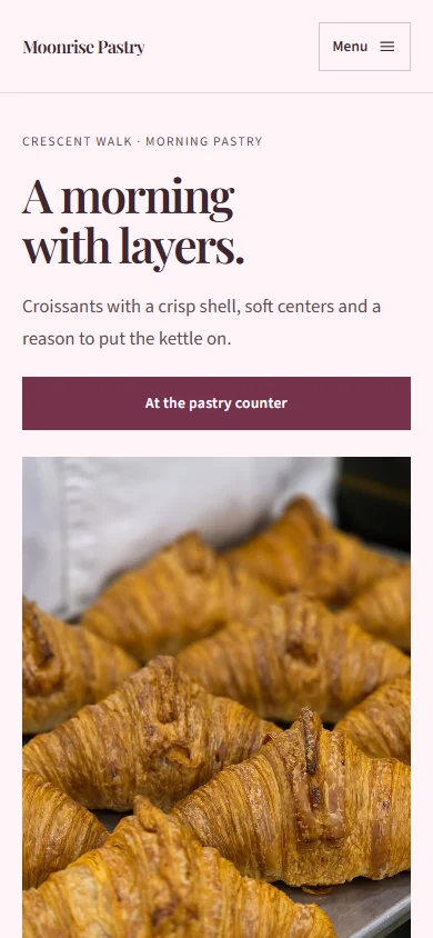 Moonrise Pastry phone layout
