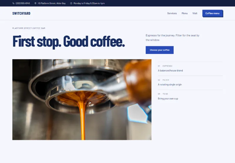 Switchyard website concept