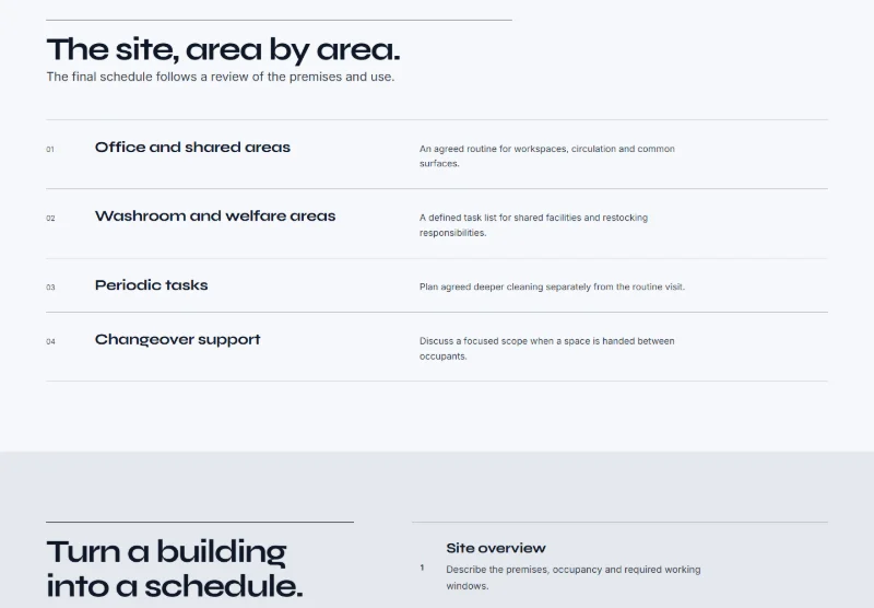 Building Standard page detail