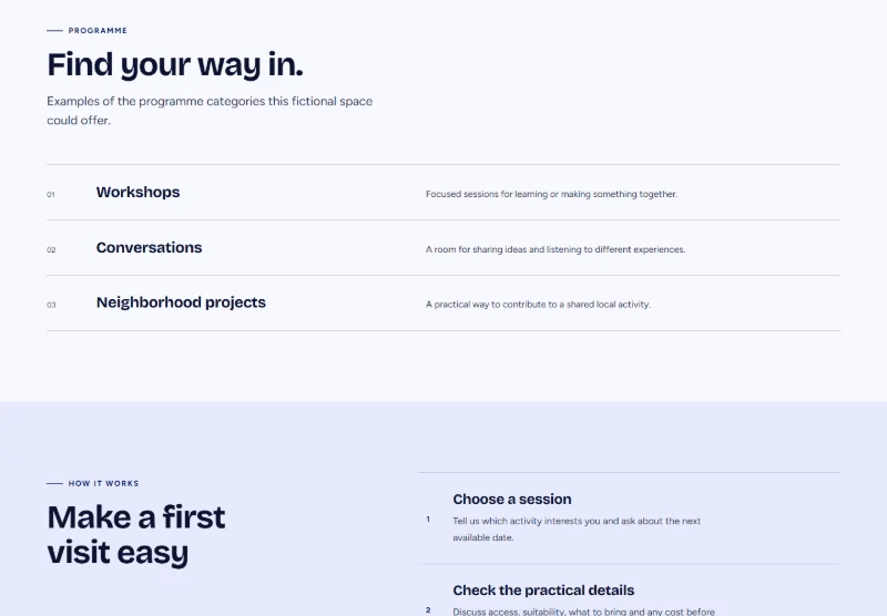 Open Assembly page detail