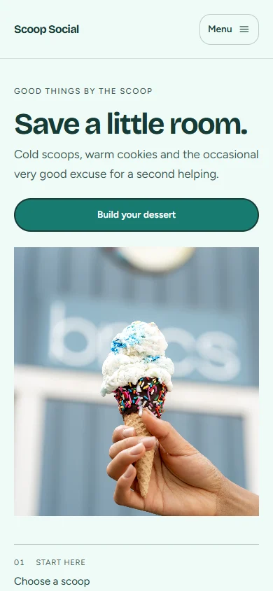Scoop Social phone layout