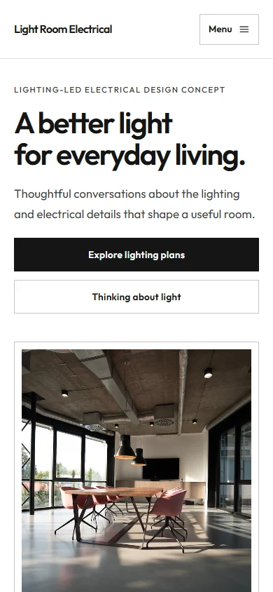 Light Room Electrical phone layout