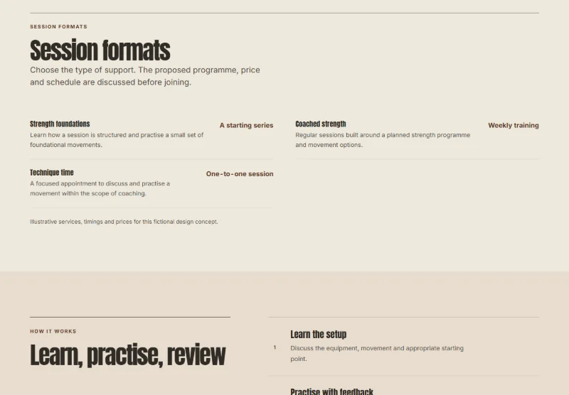Foundry Movement page detail