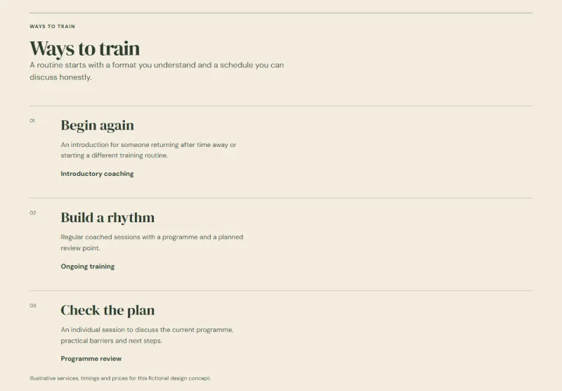 Long Game page detail