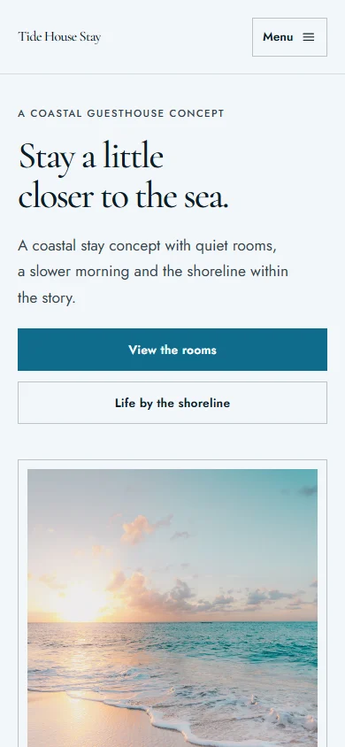 Tide House Stay phone layout