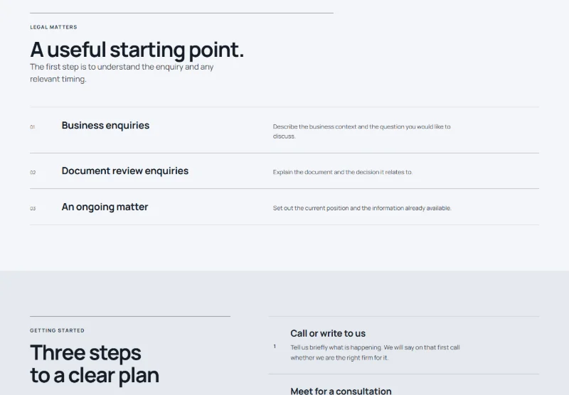 Clearview Legal page detail