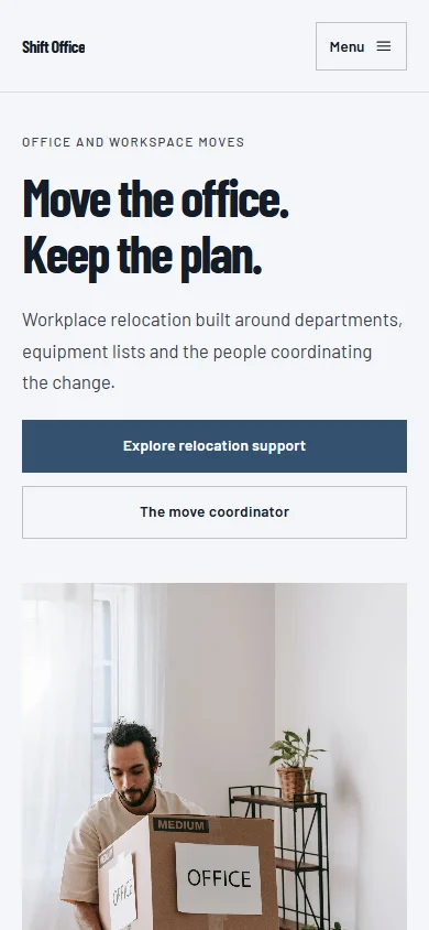 Shift Office phone layout