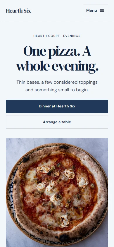 Hearth Six phone layout