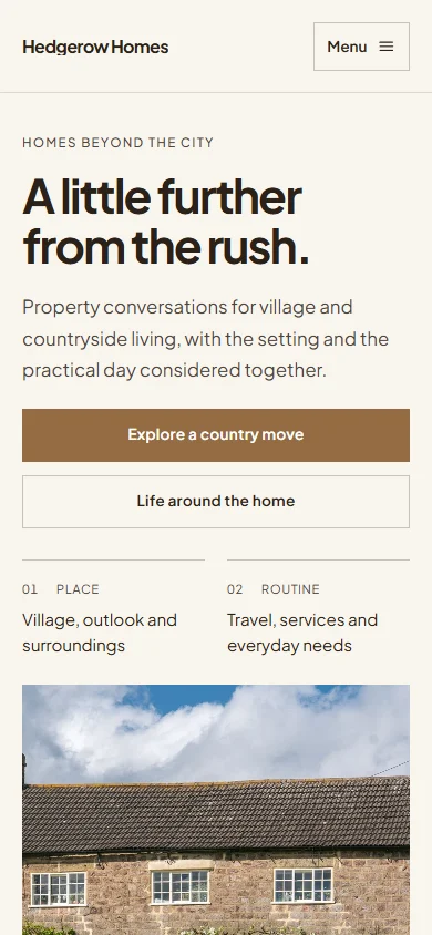 Hedgerow Homes phone layout