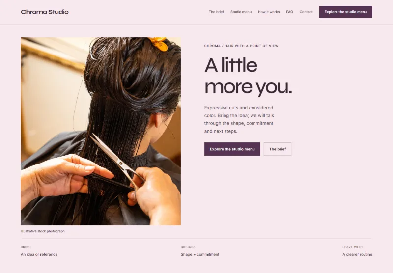Chroma Studio website concept