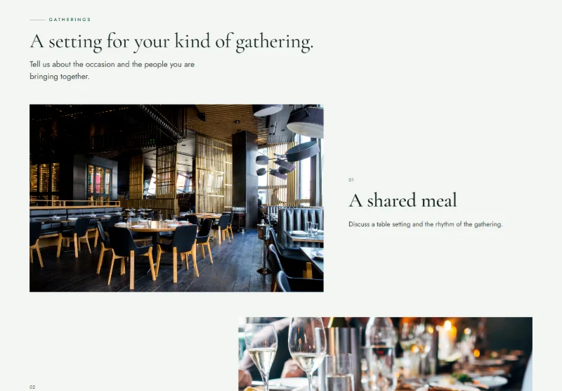 The Long Table House page detail