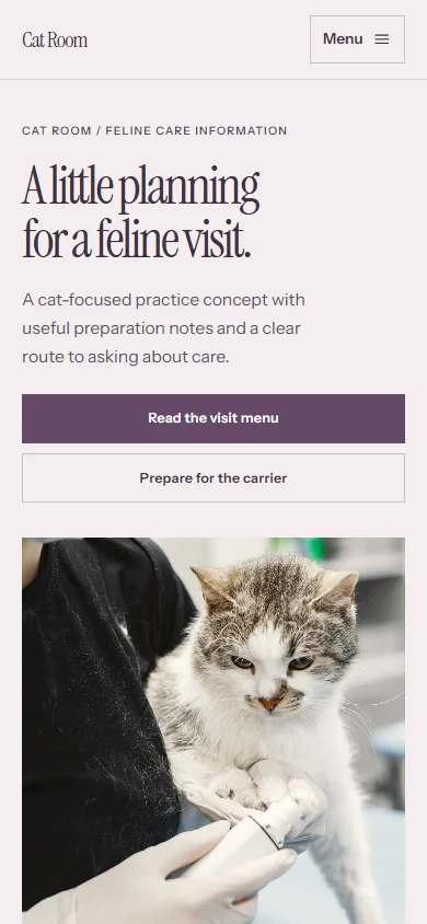 Cat Room phone layout
