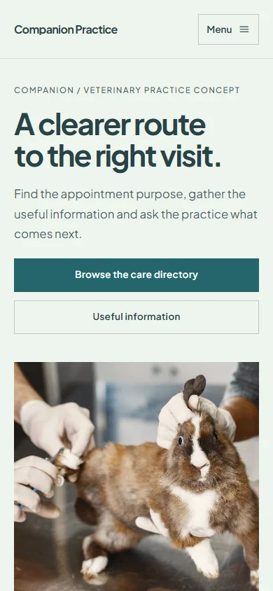 Companion Practice phone layout