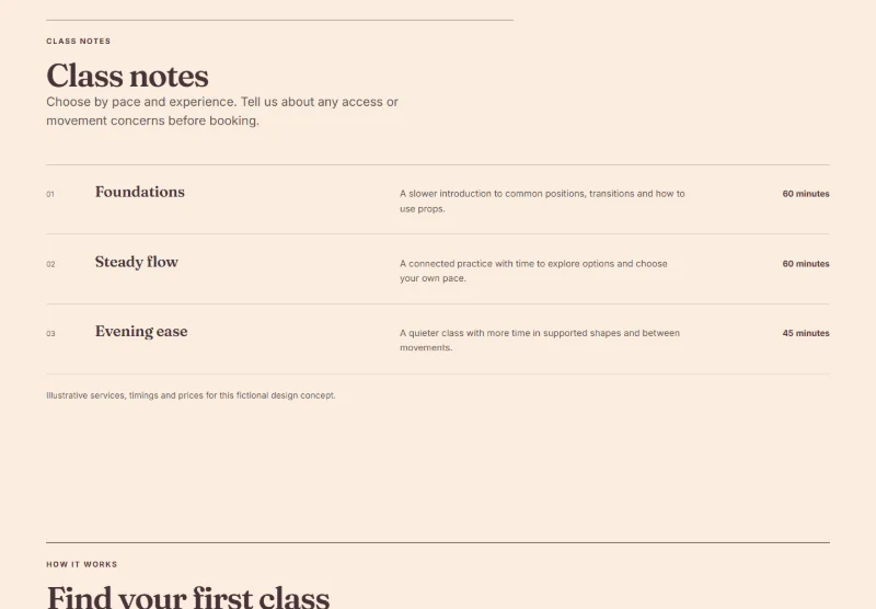 Daybreak Practice page detail