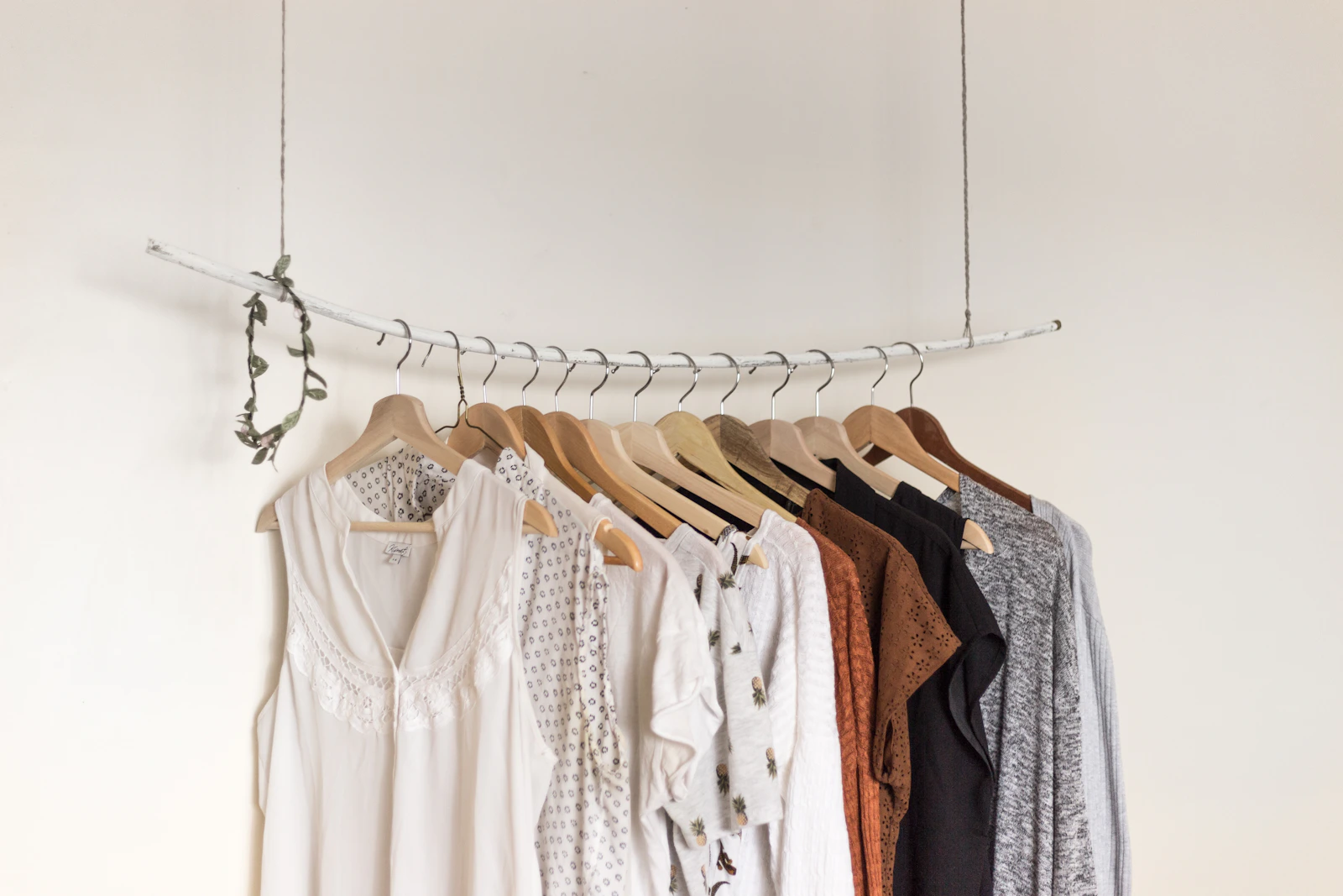 Detail of a clothing collection
